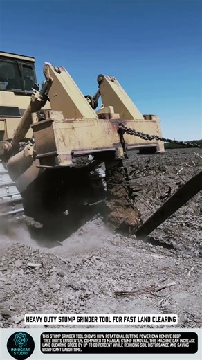 Heavy Duty Stump Grinder Tool for Fast Land Clearing #tools