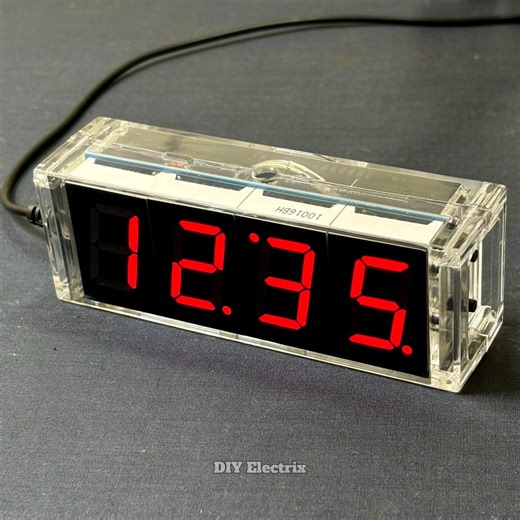 33K views · 308 reactions | Make Your Own Digital Clock at Home - DIY Digital Clock #diy #fypシ #electronics #electronica #reels | DIY Electrix | Facebook
