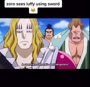Zoro Reaction to Luffy Using Sword in One Piece