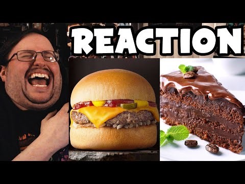Gor's "How To Make a McDonald's Cheeseburger & an Eggless Cake by HowToBasic" REACTION