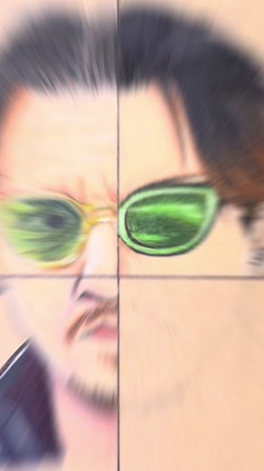 Johnny Depp Inverted Drawing Challenge