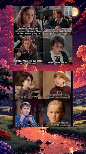 The Struggle of Hogwarts Students (and Muggles Alike)#harrypotter #1vs4 #memes #ytshorts #yt