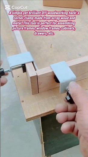 Woodworking Corner Clamp: The Ultimate DIY Frame Assembly Tool #diy #tips #tricks #lifehacks #howto