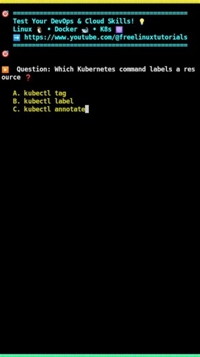 ☸️ K8s command to label resources