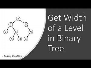 Binary tree - 38: Get width of a level in Binary Tree | Get number of nodes of a level