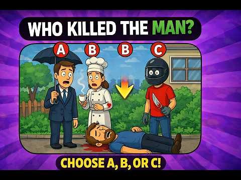 Only 1% Can Solve This! Who Killed The Man? 🕵️‍♂️