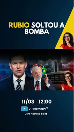 Rubio detona Brasil e Lula cancela viagem #Lula