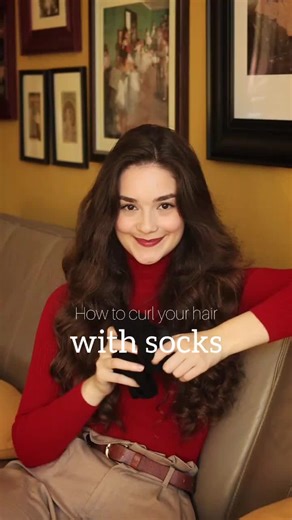Sock Curls Hair Tutorial for Heatless Long Curls