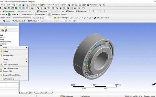 基于ansys workbench的轴承远程受力分析