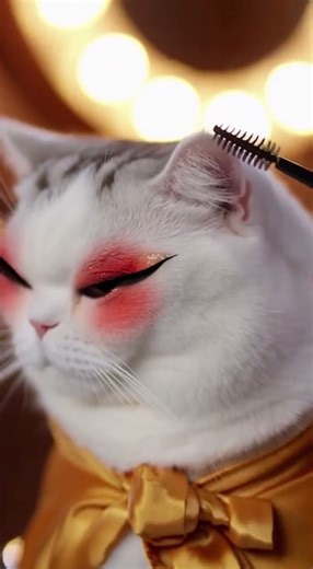 Princess Mulan Makeup… on a CAT 🌸🐱✨ | Cat Princess Series #3