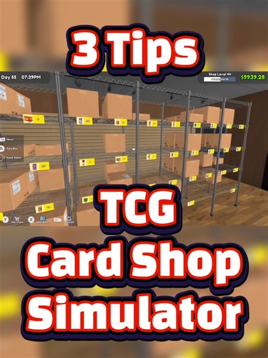 3 Tips TCG Card Shop Simulator like and follow for more tips #tcg #card #game #simulator #xbox