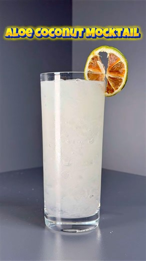 Aloe Coconut Mocktail ❤️(a Dry January drink that can be enjoyed all year round) #mocktailrecipe