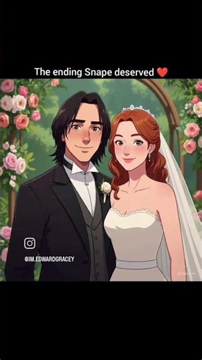 Snape #truelove #harrypotter #forever #love #lovestory #ai #aiart #animation #soulmate #snape