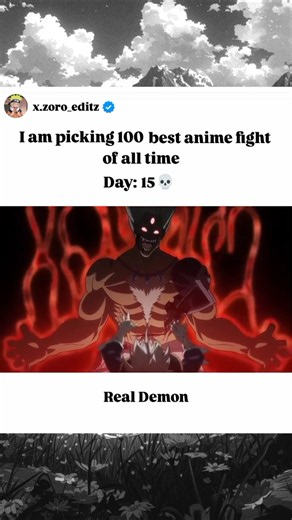 Day 15, of packing 100 best anime fight of all time #anime #blackcover