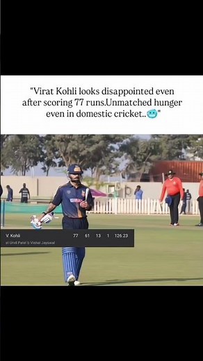 virat kohli comeback fifty in vht 🥶,#trend#viratkohli
