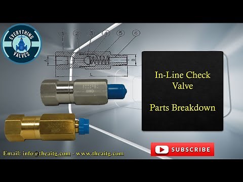 In line Check Valve, Ball Check Valve. How does an in-line check valve work? Valve Parts breakdown.