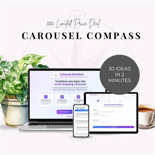Instagram Carousel Generator AI Tool | Create Engaging Carousels in 5 Minutes | Content Creator Tool for Coaches & Social Media Managers - Etsy