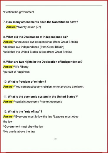 Fcle Florida Civic Literacy Test Actual Exam Questions And C video