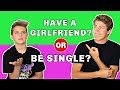 Would You Rather CHALLENGE **BE SINGLE vs HAVE GIRLFRIEND** W/ Ben Azelart | Gavin Magnus