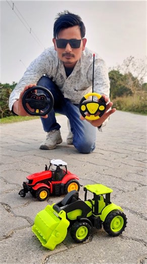 Unboxing New RC Trolley & Fram Tractor🔥😯2 Ta Remote Control Tractor Testing #shorts