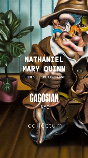 collēctum on Instagram: "Wow! In Echoes from Copeland, Nathaniel Mary Quinn brings characters from Alice Walker’s The Third Life of Grange Copeland to life—no photo references, just pure empathy, imagination, and instinct. He builds each portrait from the inside out, layering oil, pastel, charcoal, and gouache into these wild, fractured faces that aren’t about perfection—they’re about feeling. They’re not portraits. They’re visions—what Quinn calls “emotional truths,” shaped by memory, trauma, a