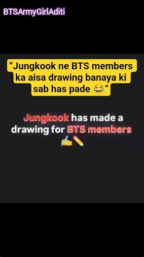 Jungkook made FUNNY drawings of BTS members 😂🎨When Jungkook turns artist🤣(BTS members reaction)#kook