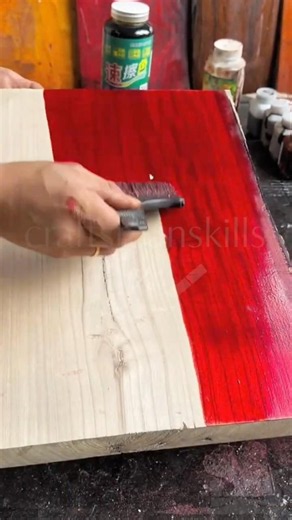Complete Construction Process Of Stain & Paint For Wood Boards