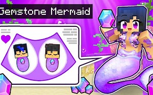 【Aphmau】番外篇，APHMAU在《我的世界》中扮演怀孕的宝石美人鱼！