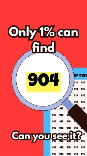 Hard Mode: Find 904! 🧠 Extreme Visual Puzzle #Shorts