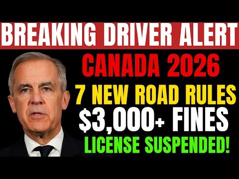 BREAKING: Canada Driving Laws 2026–7 New Rules & $3000+ Fines That Could Suspend Your License TODAY!