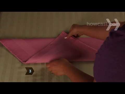 How to Fold Napkins into Fleur-de-Lis Shapes