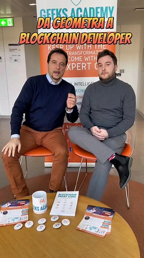 Da #geometra a #Sviluppatore #Blockchain. Alberto ha dimostrato che, partendo da zero, senza esperienza o studi nel settore #informatico, è possibile diventare #BlockchainDeveloper: uno dei lavori più richiesti e ben pagati di oggi. Ne vuoi sapere di più? Guarda il suo intervento completo al nostro OpenDay (link in bio). Troverai anche l'intervento di Alessandro, CEO e Founder di Scaling Parrots, nostro partner nel settore blockchain. Potreste lavorare per lui! #web3 #web3developer #criptovalute