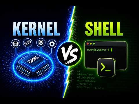Kernel vs Shell in Linux | Key Differences | #KernelVsShell #LinuxOS #OperatingSystem