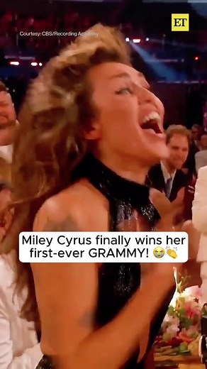 We got butterflies when Miley Cyrus won her first-ever GRAMMY for Best Pop Solo Performance for her song ‘Flowers.’ 🥹💐 #mileycyrus #GRAMMYs