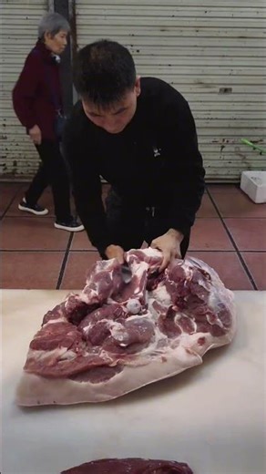 Pork cut | The best piece of meat | Slicing Pork | fresh pork #pig#Farmhousecookedpork#asmr