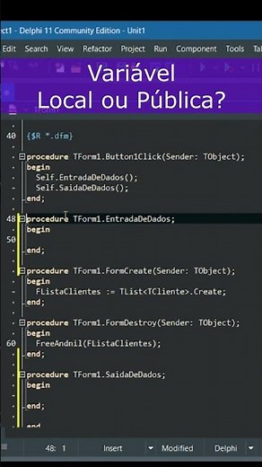 Dev Dica #delphi #delphiiniciantes #d2bridge #developer