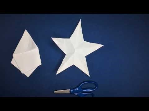 How to Make a 5-Pointed Star with 1 Cut