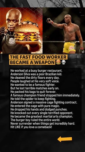 Anderson Silva Worked At A Burger Joint