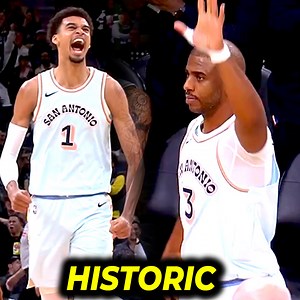 1.1M views · 10K reactions | HISTORY! Wemby for the WIN, cheat code ang alien! | Mabura din kaya ni LeBron ang NEW record ni CP3 | The Scoreboard | Facebook