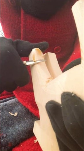 Carving the Dala Horse Leg by the Lake 🌊🪵 ASMR