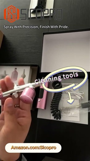 SICOPRO Electric Airbrush Unboxing | Built-in Compressor, USB Charging, Precise Spraying