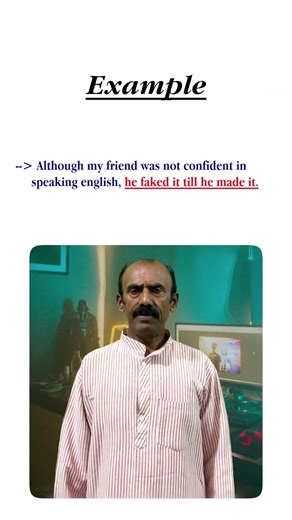 Fake it till you make it 😏🙌🏻 - meaning explained ! #vocabs #idioms #learnenglish #english