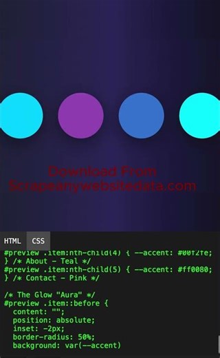 Bubble Animation Menu CSS Shorts ASMR | Satisfying Coding Animation