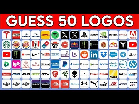 Guess the Logo Quiz 🏷️ | Can You Name All 50 Famous Brands?