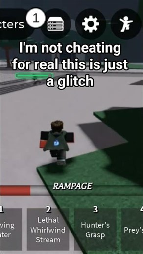 this is just a glitch not cheating