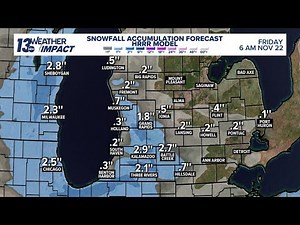 LIVE RADAR | Tracking West Michigan's first snowfall of 2024