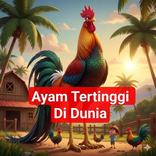 The World's Tallest Chicken! 😱 World's Tallest Chicken: Indio Gigante