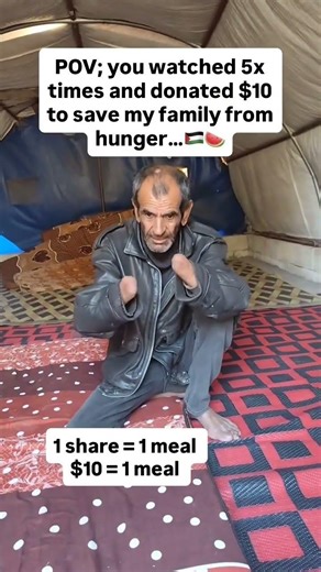 POV; you watched 5x times and donated $10 to save my children from hunger in Gaza LINK ON BIO🙏😢🆘️🆘️😭