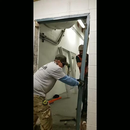 How to remove a metal door frame in concrete