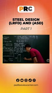 2.9K views · 33 reactions | Part 1 on how Engr. Perfecto Padilla Jr. discusses Steel Design for Load Resistance Factor Design (LRFD) and Alternate Strength Design (ASD). It will focus on Plastic Modulus. Watch and learn! Enrollment for the November 2024 CE Board Exam is still ongoing! Message us today!  #PRC #civilengineering #CELE #CELEreview #November2024CELE | PRC - Padilla Review Center | Facebook